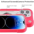 thumbnail image 2 of Compatible avec Étui iPhone 14 Pro 6.1 Pouces avec Support Anneau Intégré, Protection contre les Chutes de Qualité Militaire Étui Robuste 3 en 1 Durable. (Rose Vif), 2 of 5