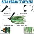 thumbnail image 3 of VanRolldex Weedless Rubber Flipping Jig Fishing Lure for Bass, 6 Count, 3 of 7