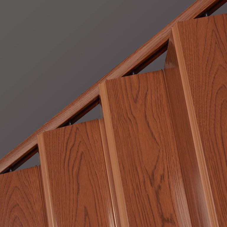 Spectrum 32 Inch x 96 Inch Folding Door in Pecan Brown - Walmart.com