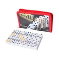 thumbnail image 3 of Dominó Juego Profesional Doble Seis de 28 Fichas Tablero Portátil con Bolsa Material Pp Sólido Fichas Numéricas Educativas Adecuado para Noches de Juegos Reuniones Familiares Fiestas de Rojo, 3 of 8