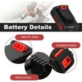 thumbnail image 5 of 3600mAh LBXR20 Battery Replacement for Black and Decker Lithium 20V Battery Max Compatible with Black and Decker 20 Volt Battery LB20 LBX20 LST220 LBXR2020 LB2X4020 Cordless Power Tools, 5 of 8