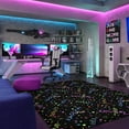 thumbnail image 3 of Joy Carpets Neon Lights Celebration 12' x 15' Area Rug in Color Fluorescent, 3 of 3