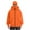 Orange, variant on Men's Hoodie Jackets with Face Mask Zip up Jacket Double Hooded Sweatshirt Windproof Athletic Coat Blue S