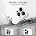 thumbnail image 5 of for iPhone 14 Pro Case, Upgraded Silicone Shockproof [2 Pack Screen Protectors] [Compatible with Magsafe] [Camera Protection], Anti-Scratch Microfiber Lining, 6.1 inch, White, 5 of 12