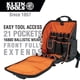 thumbnail image 2 of Kit de herramientas para mochila Klein Tools 80062 con Tradesman Pro de 21 bolsillos, 2 of 9