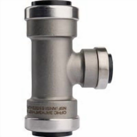 QuickFitting 3/4"x3/4"x1/2" Pf Tee SS844R