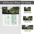 thumbnail image 6 of Forest Bear Curtain Valance for Kitchen Rutsic Cabin Wild Animal Farmhouse Camping Window Valance for Living Room Bedroom, Kitchen Valance Rod Pocket Window Curtain 54 by 18 in, 1 Panel, 6 of 6