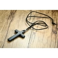 thumbnail image 4 of Metaljc Christian Jesus Wooden Cross Necklace Pendant for Men Women, 4 of 6