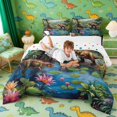 thumbnail image 3 of Erosebridal Wild Dinosaur Full Size Comforter Sets for Kids, Ancient Jungle Wildlife Bedding Sets, 3 of 6