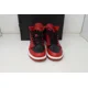 thumbnail image 4 of N I-K-E A i r-Jor-dan 1 Mid Reverse Bred Black Red Shoes 554724-660 Men's 10.5, 4 of 6