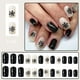 thumbnail image 1 of Paquete de 24 uñas postizas cortas navideñas para pegar uñas postizas navideñas, cobertura total con pegamento y parche para uñas., 1 of 6