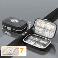 thumbnail image 1 of 2pcs Pastilleros Semanales Organizador Con 7 Compartimentos Xtellar Negro, 1 of 3