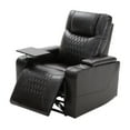 thumbnail image 5 of Harper & Bright Designs Power Motion Recliner for Elderly with Cup Holders and USB Charging Port and Hidden Arm Storage and Swivel Tray Table, Black, 5 of 16