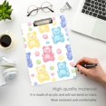 thumbnail image 3 of FORMRS Acrylic Clipboard with Low Profile Clip Standard A4 Letter Size, 12.5" x 9", Colorful Gummy Bears Pattern, 3 of 8