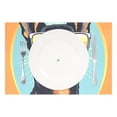 thumbnail image 2 of Dog Sunglasses Circle 12×18 inch Placemats Heat Resistant Washable Foldable Rectangular Placemats Set Decoration Indoor Outdoor for Kitchen Dining Table 6PCs, 2 of 8