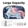 thumbnail image 3 of Unicorn Travel Organizer Cable Wire Cord and Cable Charger Bag Waterproof Oxford Cloth Electronic Accessories Storage Case 5.9x9.44x3.14 in, 3 of 6