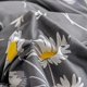 thumbnail image 5 of Floral Funda Nórdica Reina 100% Algodón Granja Flor Gris Funda Nórdica 3 Piezas, 5 of 7