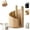 Natural Wood, variant on Mountain Paper Towel Holder 100% Natural Mango Wood, Mountain Paper Towel Holder Countertop with Mango Wood Round Base and Iron Holder, No Tools Or Installation Required (Brown)