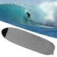 thumbnail image 1 of Striped Pattern Surfboard Sock Cover Carry Case Elastic Pouch Surf Board Storage Cover Water Sports Accessories for Snowboard Paddleboard 200cmx50cm Black, 1 of 8