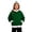 Dark Green, variant on Soft Girls Pullover Hoodie with Front Pocket, Cozy Sweatshirt for Kids Casual Wear and Outdoors