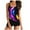 Multicolor, variant on CALAFEBILA Tankini Ladies Swimwear Two Piece Modest Seaside Floral Print Summer Bathing Suits