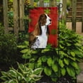 thumbnail image 2 of Carolines Treasures SS4720-FLAG-PARENT Springer Spaniel Red and Green Snowflakes Holiday Christmas Flag  multicolor, 2 of 3