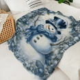 thumbnail image 4 of Manta Navideña con Ambiente Festivo | Regalos con Muñecos de Nieve y Árboles | Manta de Poliéster de 200 X 150 Cm | Multicolor | 889 G | Decoración para Interiores y Exteriores, 4 of 6