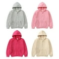 thumbnail image 6 of GYRATEDREAM Girls Zip-up Jacket Lightweight Hoodie Sweatshirt Toddler Kid Fall Winter Warm Coats 2-10T, 6 of 6