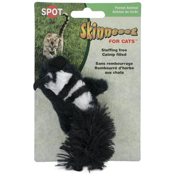 Skinneeez Forest Creatures For Cats-Squirrel, Chipmunk or Skunk