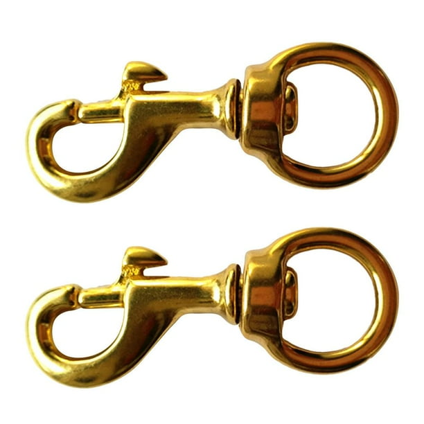 de latón mm con perno giratorio para correas de llavero. 45mm shamjiam Ganchos de presión giratorios de un solo extremo