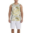 thumbnail image 4 of Easygdp White Rose Men's Mesh Basketball Jersey Quick Drying Sleeveless Shirts Fitted Muscle Tank Tops Sport Round Neck T-Shirt - XX-Large, 4 of 9