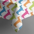 thumbnail image 6 of Colorful Funny Dachshund Rectangle Tablecloth 60"x120",Waterproof Polyester Rectangle Table Cloth, Wipeable Spillproof Polyester Tablecloth for Dining, Camping, Indoor and Outdoor, 6 of 6