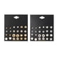 thumbnail image 1 of Juego de 24 pares de pendientes triangulares con forma de corazón para mujer, elegante accesorio para piercings (dorados y plateados)., 1 of 7