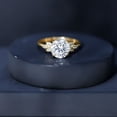 thumbnail image 6 of Rosec Jewels Certified Lab Grown 3 Carat Diamond Engagement Ring for Women - EF-VS Quality - Gift For Special Occasion, 10K Yellow Gold, US 3.00, 6 of 8