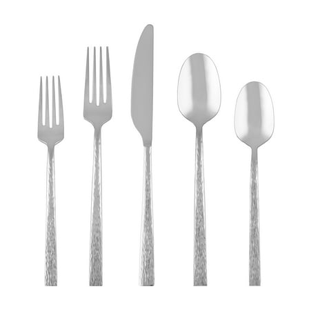 Cambridge Inspire Hammered 20-Piece Stainless Steel Flatware Set (Service for 4)