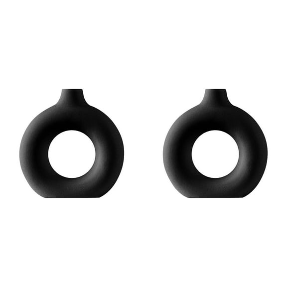 Home Decor 2Pcs Style Ceramic Hydroponic Vase With Transparent Flower Arrangement Style Desktop Decoration Light Flower Set Desktop Ornament