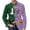 Purple, variant on Halloween Full Print Casual Suit Coat For Men Small Repeat Halloween Motifs Full Sleeve Loose Light Festival Vacation Blazer Saffron M