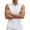 White, variant on Chiccall Men's Cotton Linen Sleeveless Shirts Button Down Beach Tank Top Summer Casual Basic Solid Shirt Vest