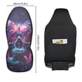 thumbnail image 2 of ALAZA Butterfly Skull Car Seat Covers 2 PCs Universal Auto Front Seats Interior Protector, 2 of 7