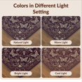 thumbnail image 7 of Design&I 3'x5' Ultra Soft Throw Mat, Butterfly Botanical Symbols Scroll Border Vintage Gothic Moth Playful Expressive None Fluffy Washable Easy Care Indoor rug for Bedside Hallway, 7 of 7
