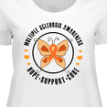 thumbnail image 4 of Inktastic Multiple Sclerosis Orang Ribbon Hope Support and Cure Women's Plus Size T-Shirt, 4 of 5