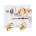 thumbnail image 3 of Imitation Pearl/Shell/Flower/Bead Hair Clips With Earrings - Sets, 3 of 9