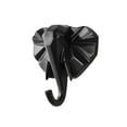 thumbnail image 1 of Xingzhi Animal Shape Hanger Solid Color Cute Cartoon Decorative Punch-free Self-adhesive Key Coat Jacket Door Back Hook Rack Black Type 2, 1 of 6