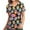 Multicolor, variant on BVOFAR Scrubs for Women Stretch Short Sleeve V Neck Tops Easter Eggs Print Scrub Tops Nurse Working Uniforms with Pockets