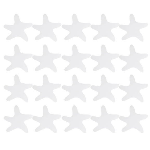 Safety Non Slip Shower Strips, 20pcs Anti Slip Shower Stickers Safety Bathtub Stickers Starfish Clear Anti Slip Shower Floor Adhesive Bathtub Decals Strips 3.9 X 3.9in for Bath Tub