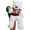thumbnail image 7 of Giant White Teddy Bear Soft 55 Inch, Wears Removable T-shirt I LOVE YOU THIS MUCH, 7 of 7