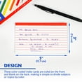 thumbnail image 3 of BAZIC Ruled Color Coded Index Card 3" X 5", Ruled Lined Card, 400 Count, 3 of 8