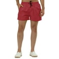 thumbnail image 6 of INSPIRE CHIC Men's Shorts Drawstring Waist Mesh Lining Board Beach Swimwear 30 Red, 6 of 7
