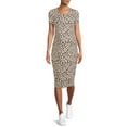 thumbnail image 4 of Time and Tru Maternity Side Ruched Dress, 4 of 6