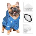 thumbnail image 3 of Fotbe Cute Shark Sudadera con Estampado para Perros Pequeños – Suéter con Capucha para Mascotas, Tela Suave de Forro Polar con Bolsillo-Small, 3 of 7